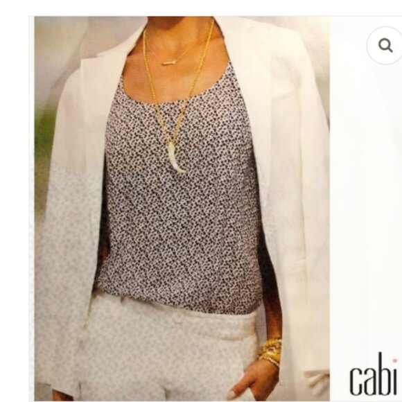 CAbi Tops - Cabi 818 Women's Leopard Animal Print Sleeveless Racerback Tank Top Blouse